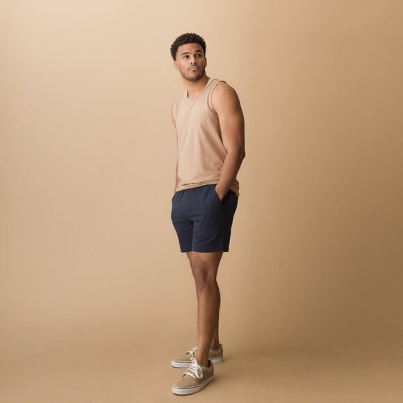 Proto101 French Terry Navy Mens Shorts Sz M - Picture 1 of 6